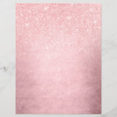 Elegant girale roze roze roos goudglitter make-up  (Achterkant)