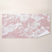 Elegant girale trendy roze koraal witte flesje badhanddoek (Badhanddoek)