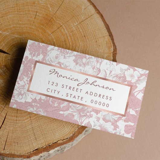 Elegant girale trendy roze koraal witte flesje etiket