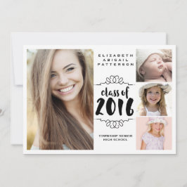 Elegant Girl 4 Foto zwart-wit Afstuderen Kaart