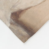 Elegant Girl met vouwen handen ( kunst) Fleece Deken (Hoek)