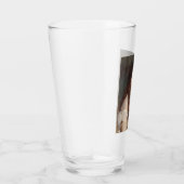 Elegant Girl met vouwen handen ( kunst) Glas (Rechts)