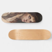 Elegant Girl met vouwen handen ( kunst) Persoonlijk Skateboard (Horizontaal)