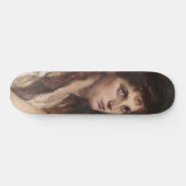 Elegant Girl met vouwen handen ( kunst) Persoonlijk Skateboard (Horizontaal)