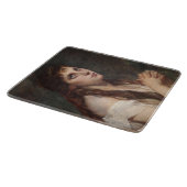 Elegant Girl met vouwen handen ( kunst) Snijplank (Hoek)