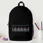 Elegant Girls Diamond Sparkle Black School Bedrukte Rugzak