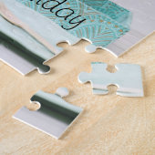 Elegant Girls Pink Cherries Sprinkle Birthday Cake Legpuzzel (Zijkant)