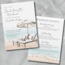 Elegant Girls Weekend Beach Bachelorette Party