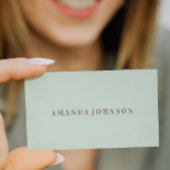 Elegant Girly Day Spa en Salon lichtgroen Visitekaartje