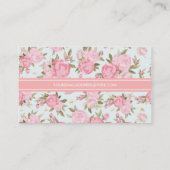 Elegant Girly Floral  gepersonaliseerd Visitekaartje (Achterkant)