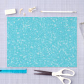 Elegant Girly Glitter Blauwgroen Patroonontwerp Tissuepapier (Craft)