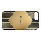 Elegant Girly Gold Diamonds - Gepersonaliseerd Case-Mate iPhone Case (Achterkant (Horizontaal))