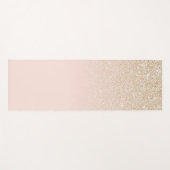 Elegant Girly Gold Roos Pink Glitter Ombre Yogamat (Voorkant (horizontaal))