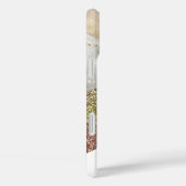 Elegant girly goud glitter wit marmer goud Case-Mate iPhone case (Achterkant / Rechts)