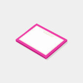 Elegant Girly Magenta Gold Border op maat Post-it® Notes (Schuin)