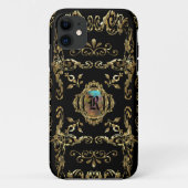 Elegant Girly Monogram Case-Mate iPhone Case (Achterkant)