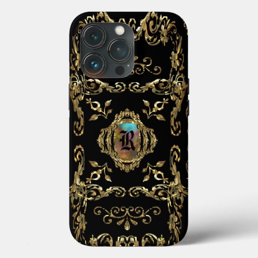 Elegant Girly Monogram  Case-Mate iPhone Case (Achterkant)