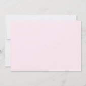 Elegant Girly Monogram Name Script Cute Blush Pink Notitiekaartje (Achterkant)