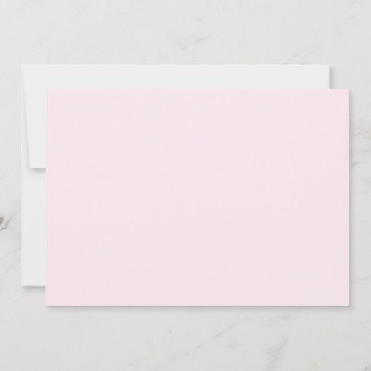 Elegant Girly Monogram Name Script Cute Blush Pink Notitiekaartje (Achterkant)
