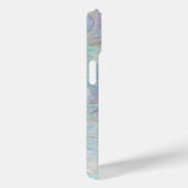 Elegant Girly Opal Waterverf Patroon Monogram Case-Mate iPhone Case (Achterkant / Rechts)