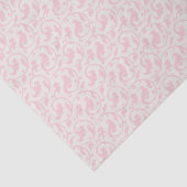 Elegant girly pastel roze florempatroon tissuepapier (Detail)