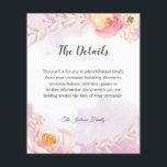 Elegant Girly Pink Gold Roos Garden Details brochu Flyer<br><div class="desc">Elegant Girly Pink Gold Roos Garden Details brochure</div>