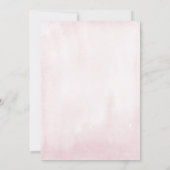 Elegant Girly Pink Peony Baby shower Kaart (Achterkant)