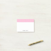 Elegant Girly Pink Rose Stripes Post-it® Notes (Op bureau)