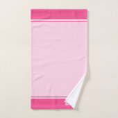 Elegant Girly Pink Shades gepersonaliseerd Bad Handdoek (Handdoek)