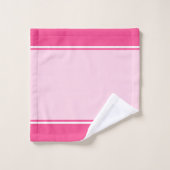 Elegant Girly Pink Shades gepersonaliseerd Bad Handdoek (Wasdoekje)