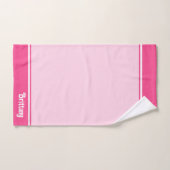 Elegant Girly Pink Shades gepersonaliseerd Bad Handdoek (Handdoek)