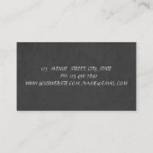 Elegant Girly Professional, Polka Dots, Black Bow Visitekaartje (Achterkant)