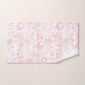 Elegant Girly Roos Gold Flowers Shapes Pattern Bad Handdoek (Handdoek)