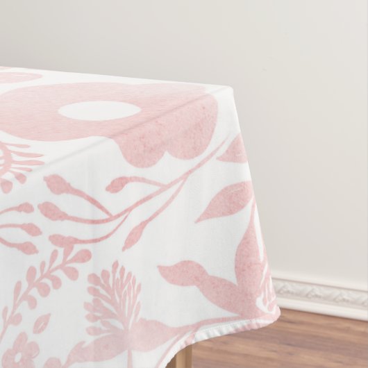 Elegant Girly Roos Gold Flowers Shapes Pattern Tafelkleed (Voorbeeld)