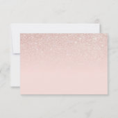 Elegant Girly Roos Gold Pink Save The Date (Achterkant)