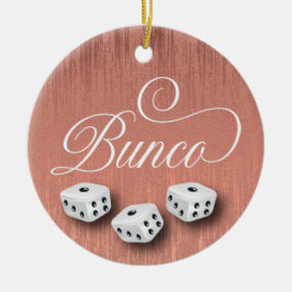 Elegant Girly Sparkle Dice Bunco Keramisch Ornament