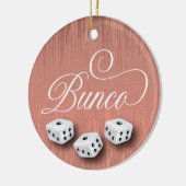Elegant Girly Sparkle Dice Bunco Keramisch Ornament (Links)