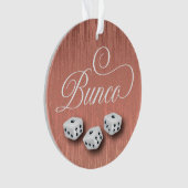 Elegant Girly Sparkle Dice Bunco Ornament (voorkant)