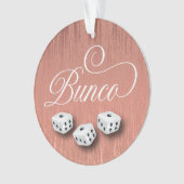 Elegant Girly Sparkle Dice Bunco Ornament (voorkant)