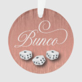 Elegant Girly Sparkle Dice Bunco Ornament (voorkant)