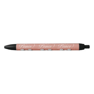 Elegant Girly Sparkle Dice Bunco Zwarte Inkt Pen