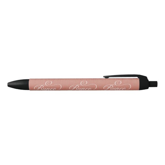 Elegant Girly Sparkle Dice Bunco Zwarte Inkt Pen (Bovenkant)