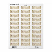 Elegant Girly Stylish Bokeh, Magnolia Address Etiket (Full Sheet)