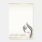 Elegant Girly Stylish ,Girl Post-it® Notes (Voorkant)