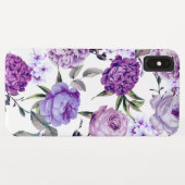 Elegant Girly Violet Lila Purple Flowers Case-Mate iPhone Case (Achterkant (horizontaal))