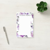 Elegant Girly Violet Lila Purple Flowers Post-it® Notes (Kantoor)