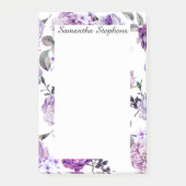 Elegant Girly Violet Lila Purple Flowers Post-it® Notes (Voorkant)