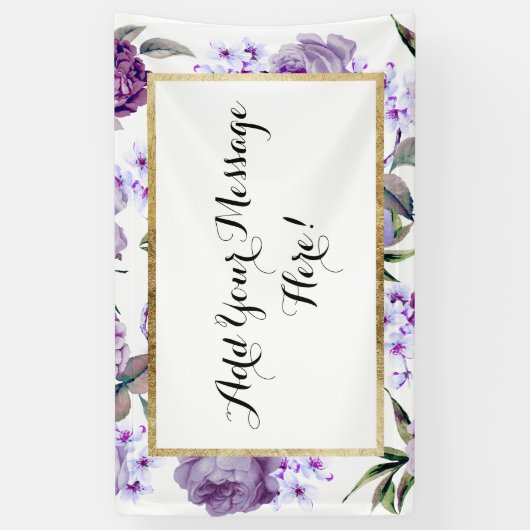Elegant Girly Violet Lila Purple Flowers Spandoek (Verticaal)