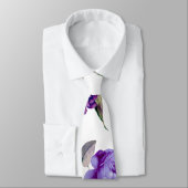 Elegant Girly Violet Lila Purple Flowers Stropdas (Gebonden)