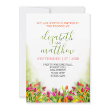 Elegant Girly Wedding Kaart